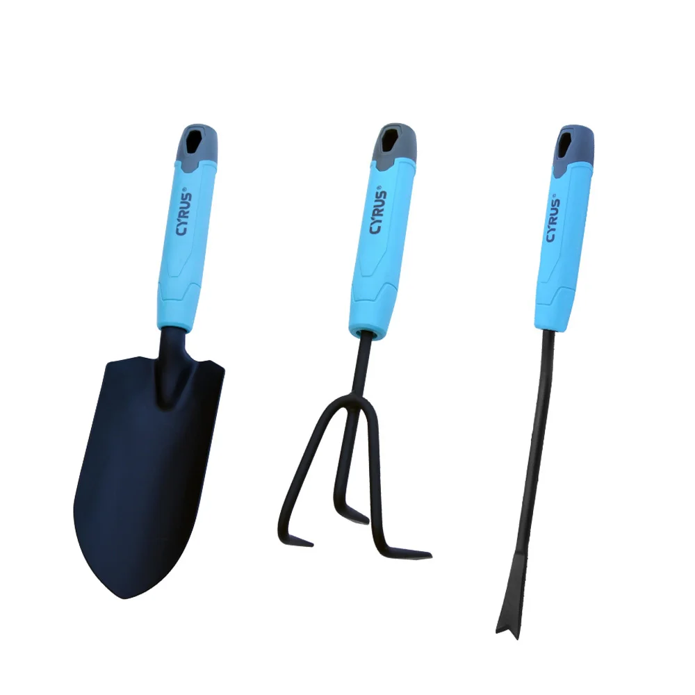 High Quality Gardening Tools Kit TPR Hand Shovel Trowel Rake Gift Box Professional Garden Tool Set Accessories