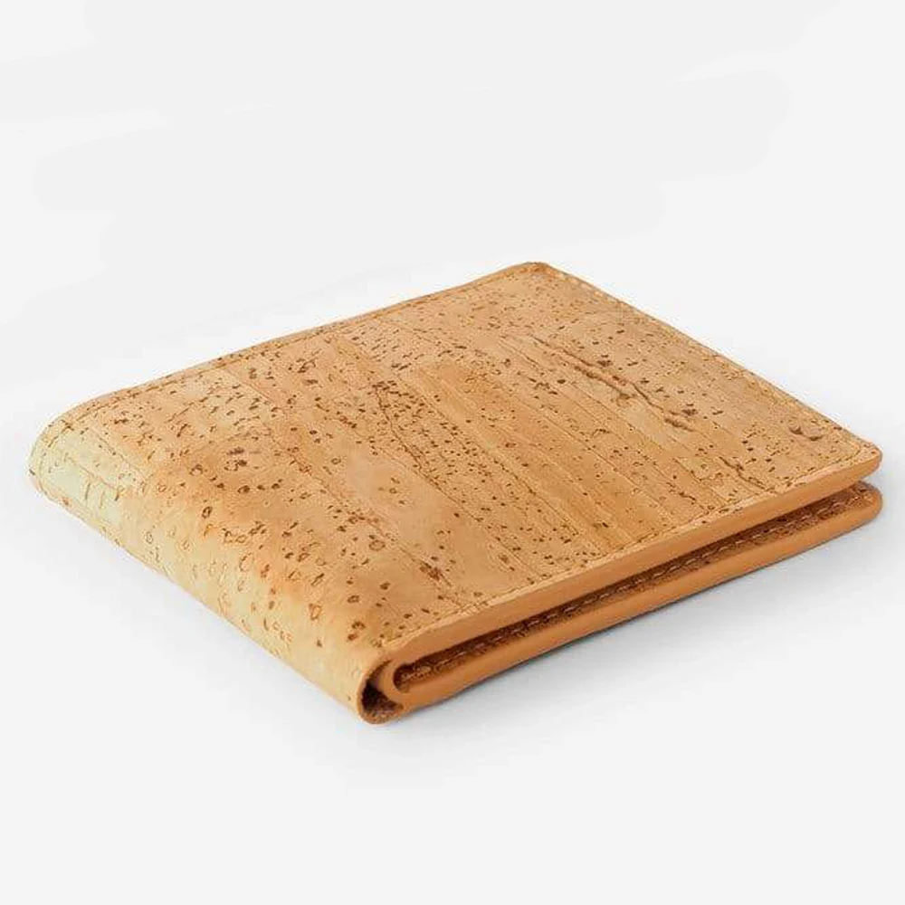 Eco Friendly Cork Wallet Custom Slim Minimalist RFID Blocking Bifold Wallet for Men