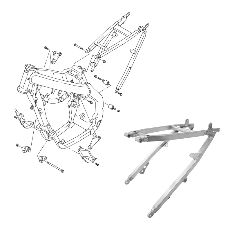 XF112003 подрамник шасси Опорный Кронштейн подходит для SUZUKI RM-Z 250 07 08