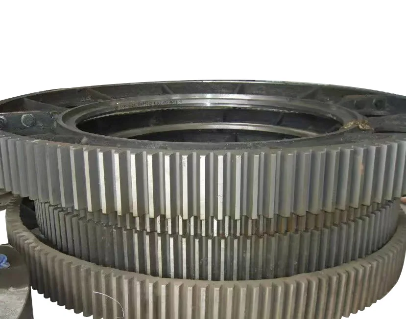 Casting Steel Cement Mill Drum Dryer Use Large Diameter Steel Outer Ring Gear