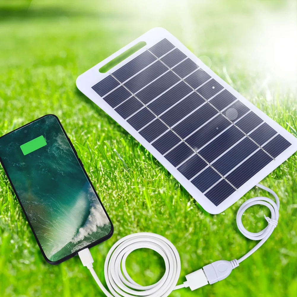 Customizable Waterproof Mini Portable Solar Micro USB Charger Solar Power Panel 5W For Camping Hiking Fishing