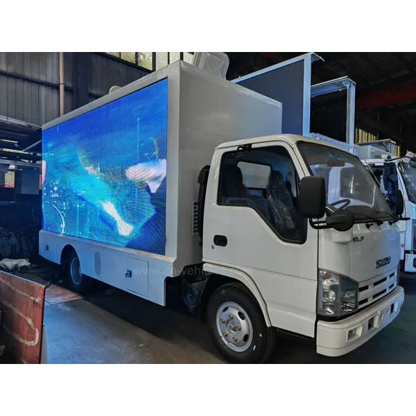 ISUZU ELF Npr Outdoor Mobile Display Full Screen Led Advertising Truck