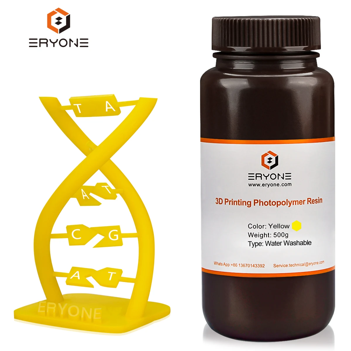 Eryone 3D Printing Water Washable Resin 405nm resin 3d printing castable resin for 3d printer