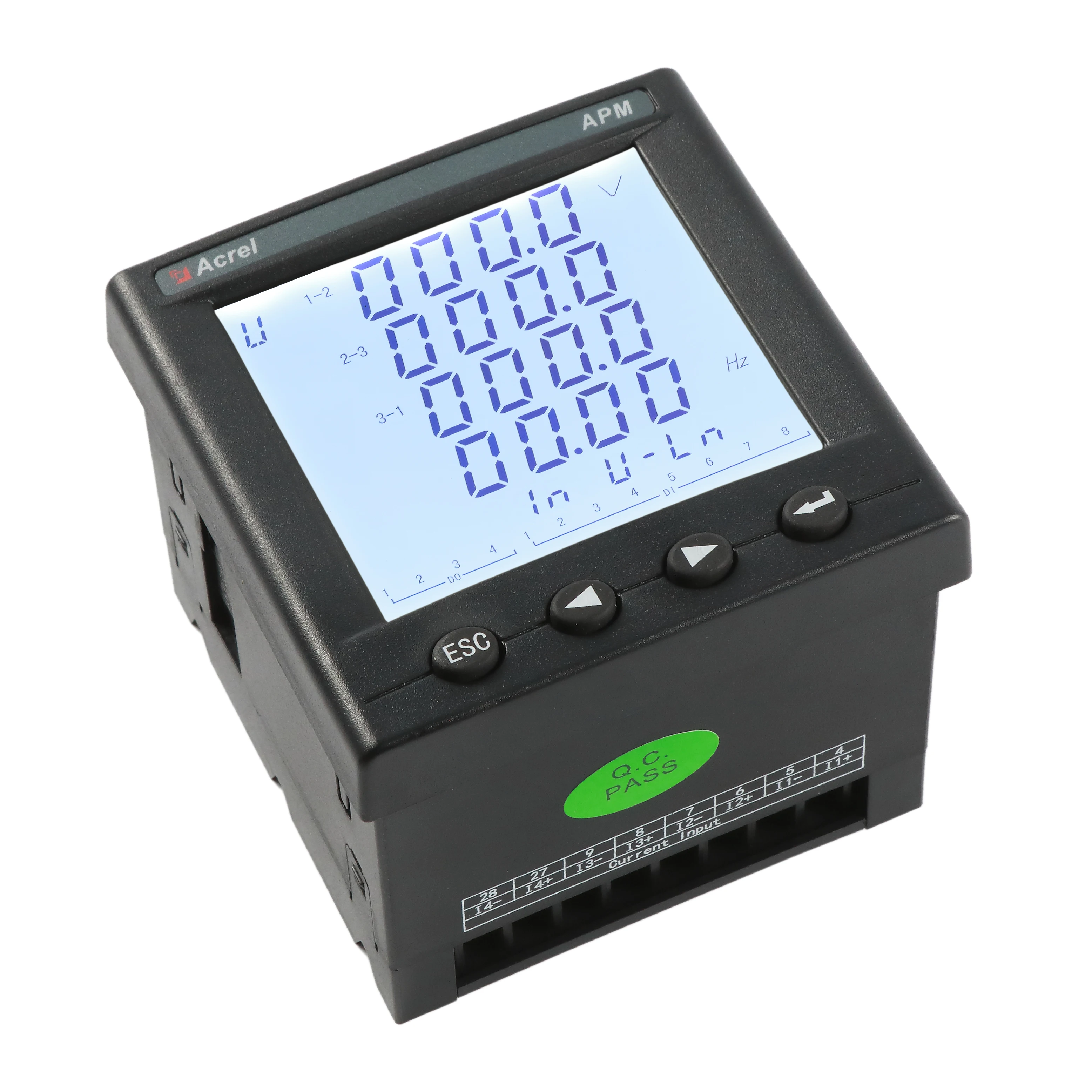 Acrel Hot Sell 3 phase Profibus energy monitor analyzer class 0.5s multifunction meter power analyzer for PV grid-connected cabi