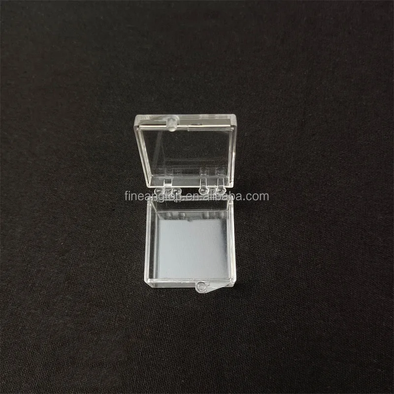 Transparent Plastic Mini Box Square Collection Display Small Beads Crafts Rings Earrings Storage Box Case For Packing