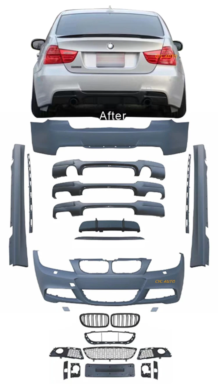 E90 facelift M-Tech full bumper for BMW 3 series E90 MT bodykit 318i 320i 325i 335i 2008 2010