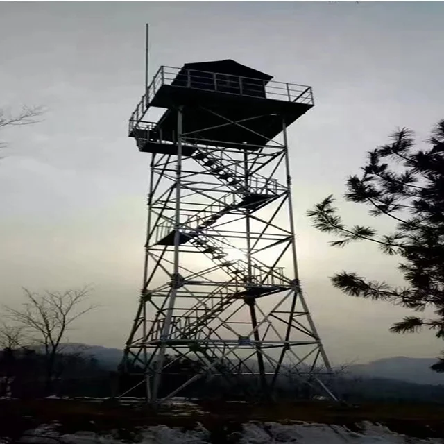 10-30m Hot dip galvanized pipe self-supporting angle steel Mountain Forest observation tower watch tower