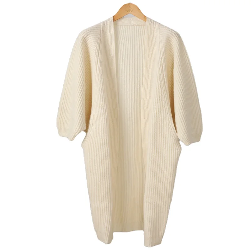 wholesale Factory custom autumn and winter  new batwing sleeve blouse cashmere knitted solid  warm coat  ladies cashmere sweater