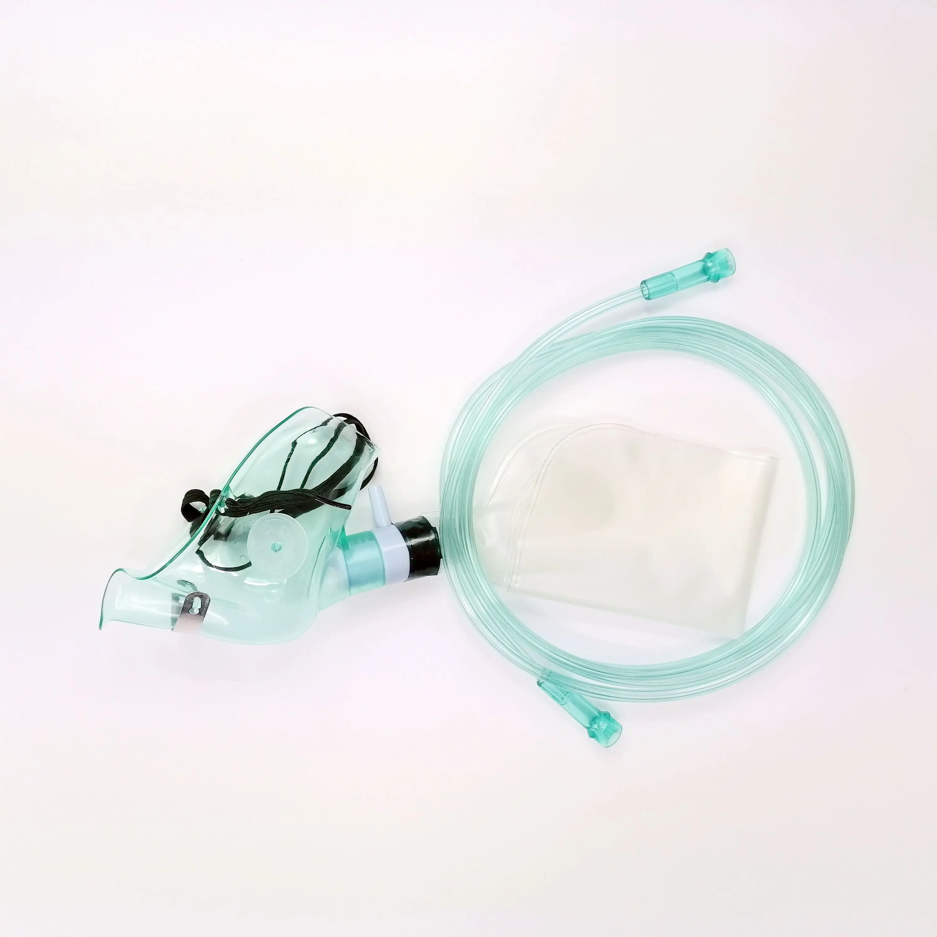 Breathing Machine Accessories Disposable PVC Oxygen Masks with Reservoir Bag