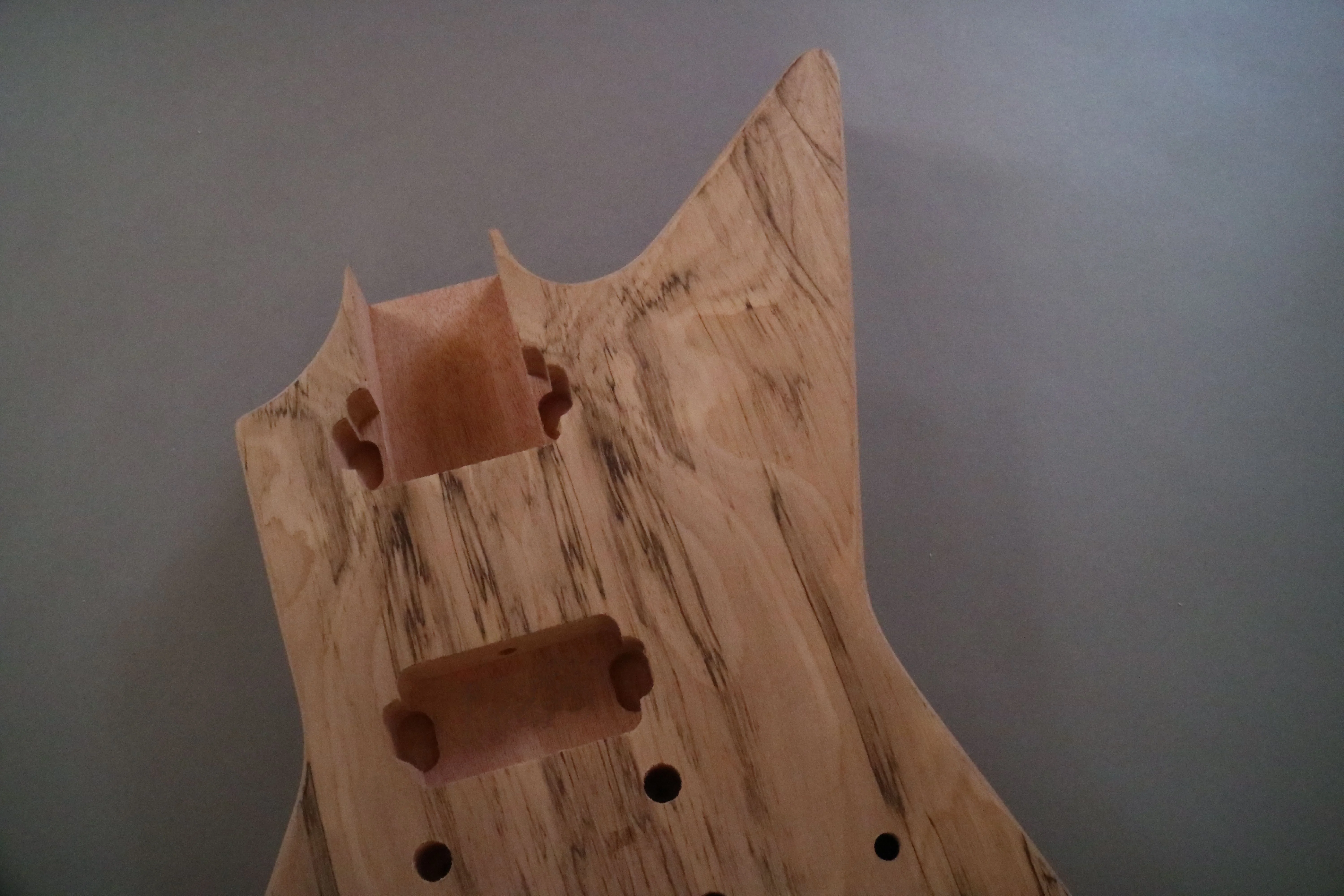 Afanti Set In Mahogany Body with Spalted Maple Veneer Electric Guitar Kit