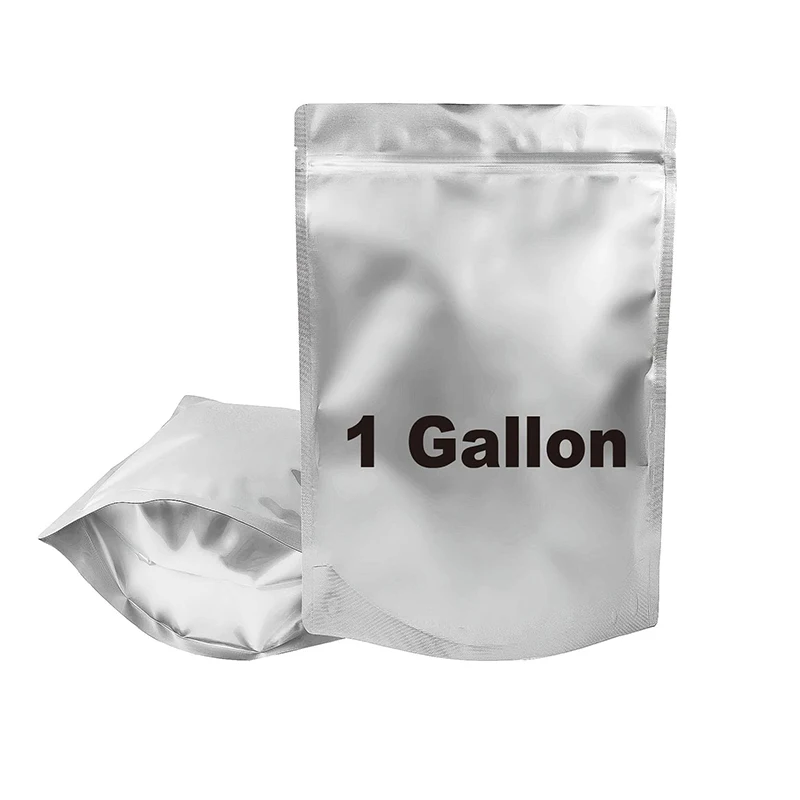 custom Smell Proof Zip lock Reusable aluminium bag with zipper 1 gallon mylar bags 5x7