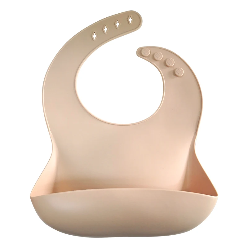 Wholesale silicone baby bibs with big  crumb ctacher