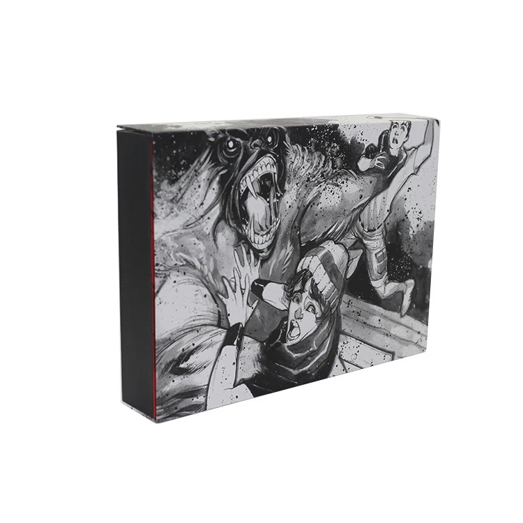 Wholesale video cassette magnetic closure paper box magnetic foldable box