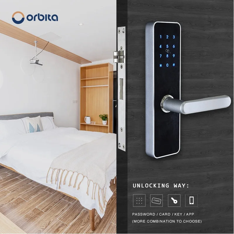 
Orbita smart home automation system door latch lever lock keylock digital door lock 