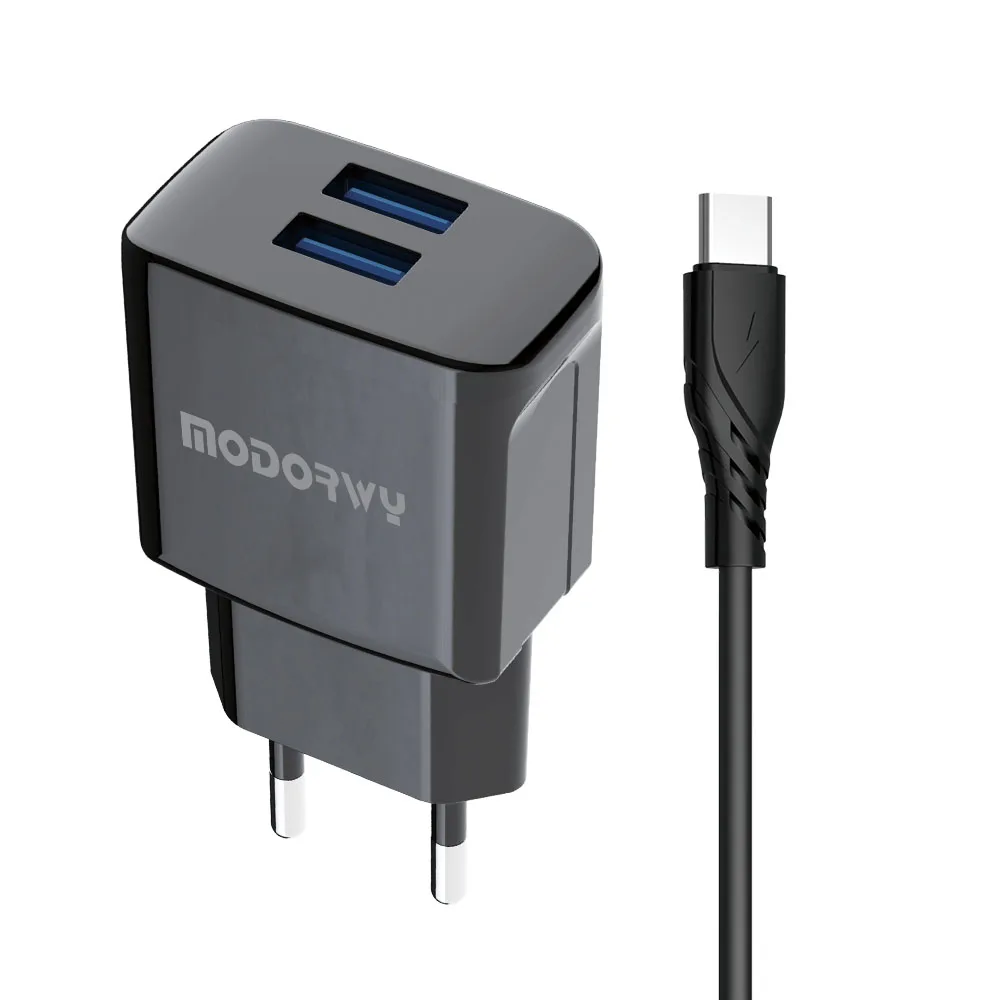 MODORWY 2.1A High Speed Eu US 2 USB Port Wall Charger Auto Power Adapter Plug For Iphone Samsung Android phone PC mp3
