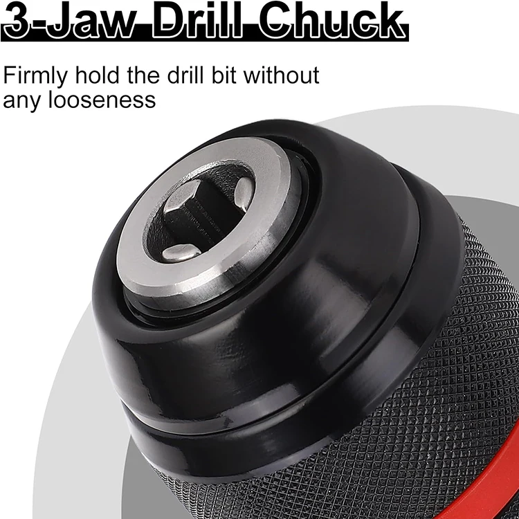 1 PCS Keyless Hand Drill Chuck, 1/2-20UNF Mount 2~13mm Self-tighten Drill Chuck Fit for Multiple Purposes