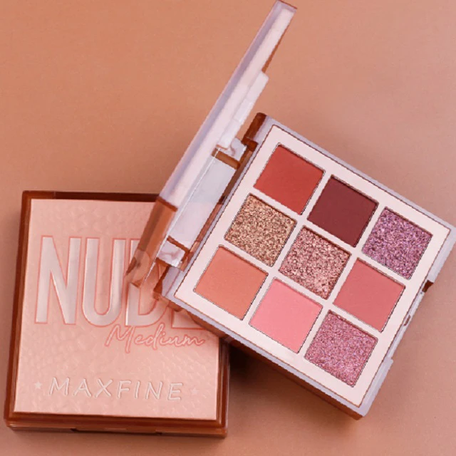 9 colors nude cheap cosmetic fashional glitter eyeshadow palette makeup