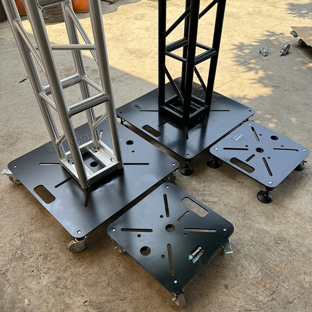 KKMARK Truss Base Plate for 12 Inch 16 Inch 20.5 Inch Tomas Bolted Box Trussing with wheels