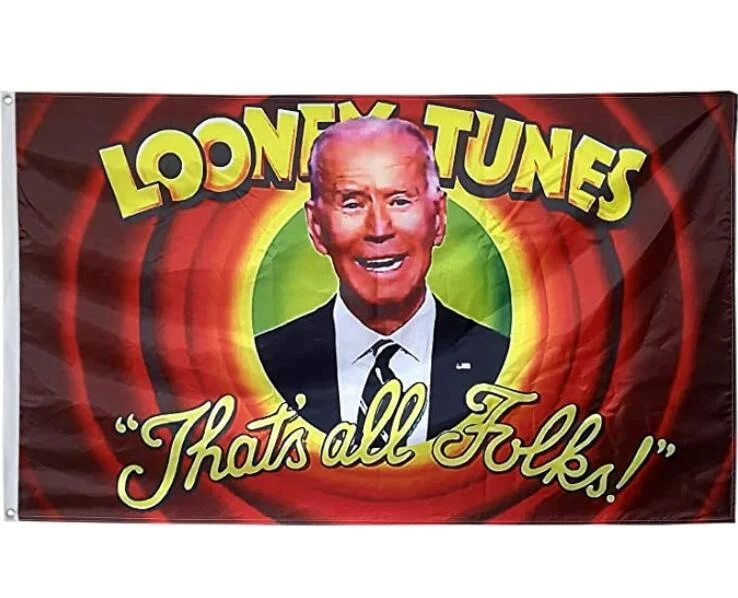 Looney Tunes Joe Biden Donald Trump Flag 3*5 Feet Banner Sign Garden Flag American Flag for Biden With Grommets