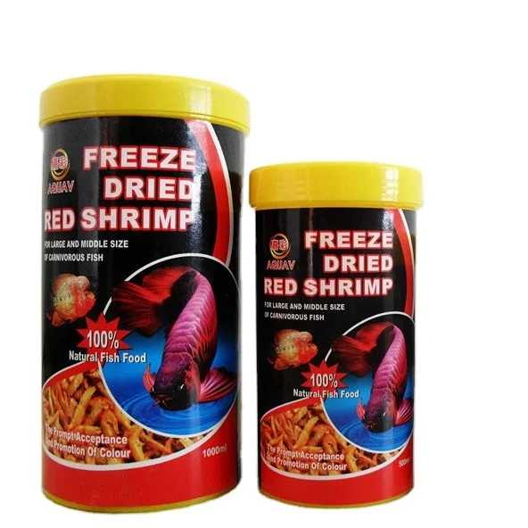 AQUAV  high nutrition and high protein small bottled freeze-dried red shrimp for fish & turtle