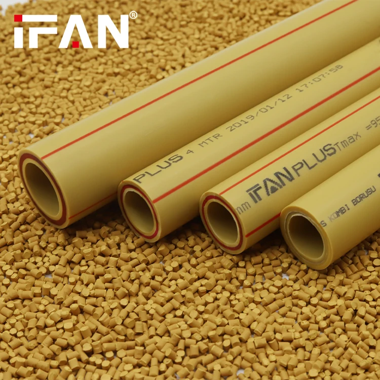 IFAN Plus Full Size Ppr Pipes And Fittings PN20 20mm-125mm Black Water Ppr Pipes For Hot Water