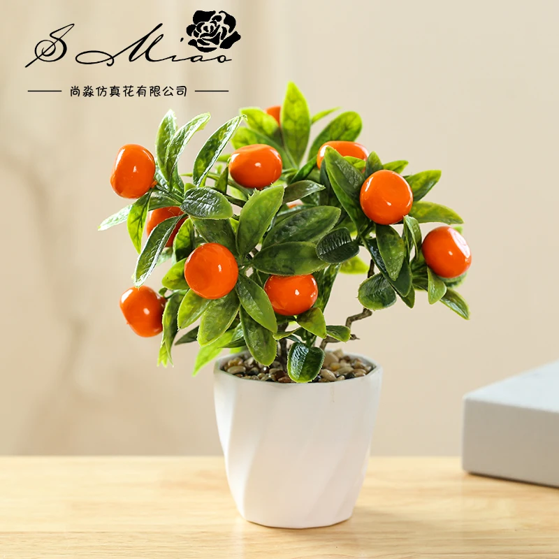 Hot Sale Wholesale Low MOQ Simulation Fruit Artificial Fruit Simulation Bonsai For Home Decoration
