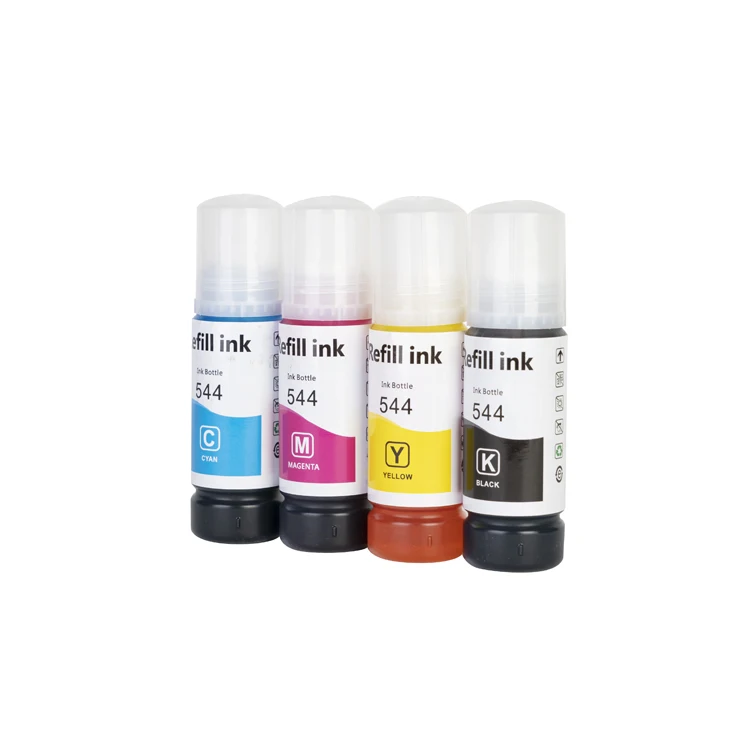Wholesale 544 544 Inkjet printer water based Ink dye ink For Epson L1110/L3100/L3101/L3110/L3111/L3115/L3116/L3156