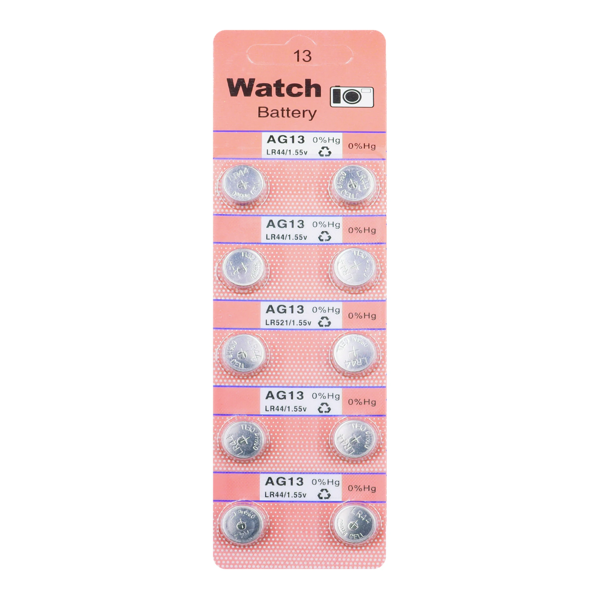 OEM/ODM Customized AG13 LR44 1.55v 154mAh button cell Watch Coin Battery AG13 Battery For Remote control