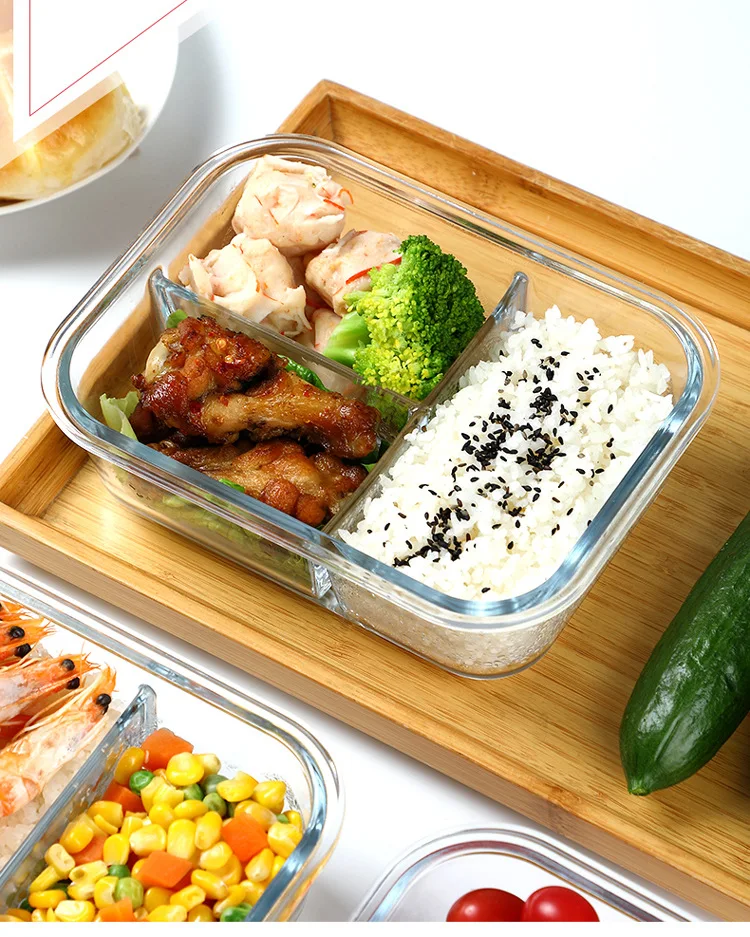 Glass Food Storage Baking Container Set Locking Lid For Storing & Serving BPA Free  Leak Proof Microwave