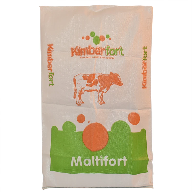 Wholesale 25kg 50kg Polypropylene Plastic Yellow Color White Rice Flour Packaging Bags
