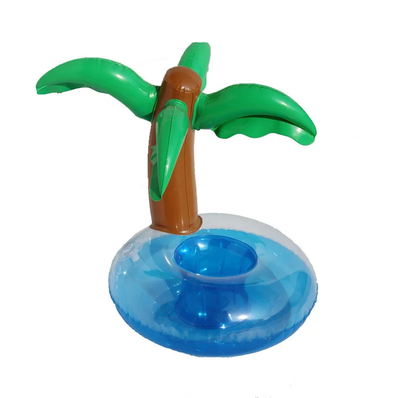 Mini Coconut Tree Inflatable Water Swimming Pool Drink Cup Holder