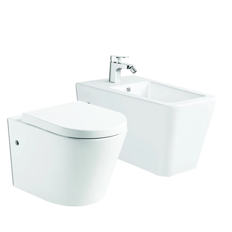 latest morden design bathroom faucet  wall hung ceramic bidet bowl