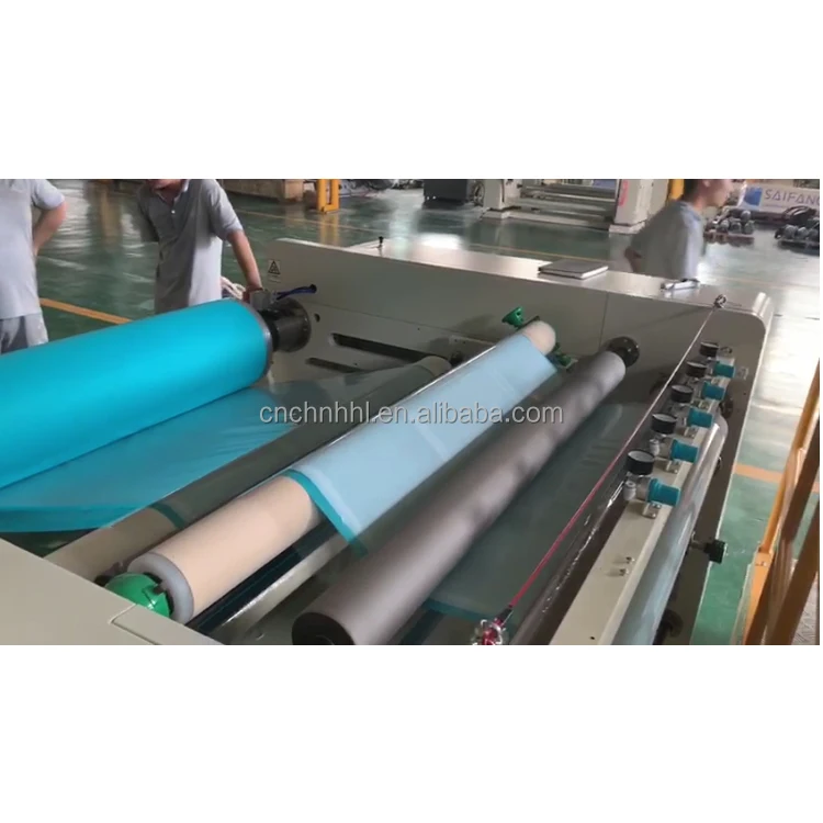 High speed hot melt scraping  medical  non woven consumables adhesive tape bandage laminating machine