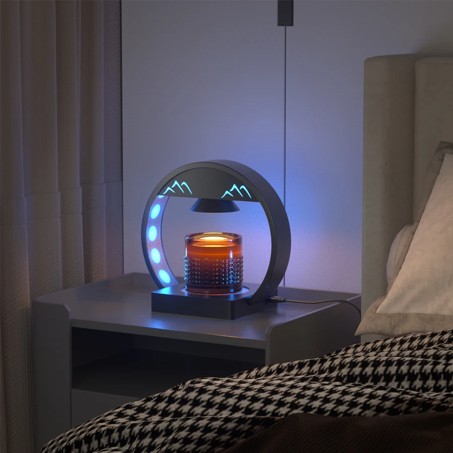 2024 OEM ODM The Latest Home Decor Luxury Wax Melting Lamp Ambient Led Night Lights Candle Warmer Lamp