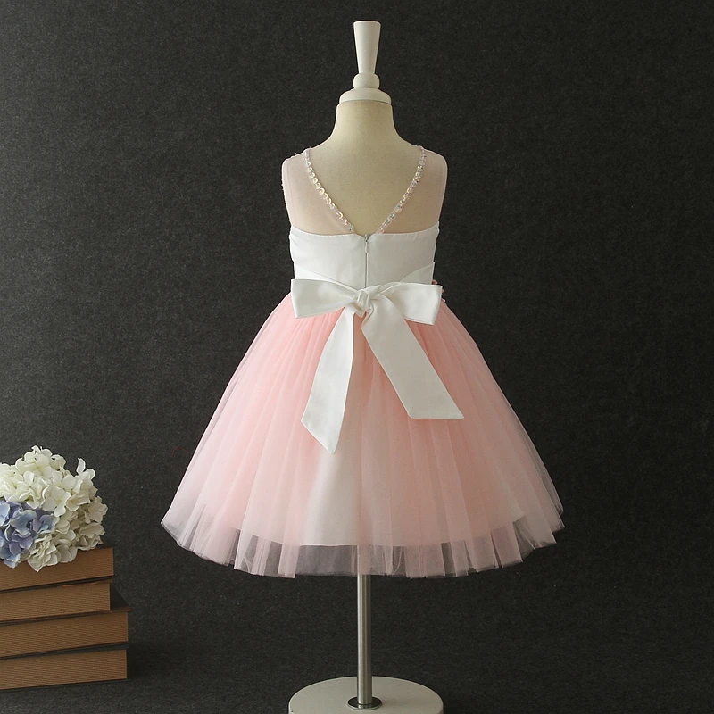 Ready to ship modern light blue 3-5 year old girl evening party daily casual dress