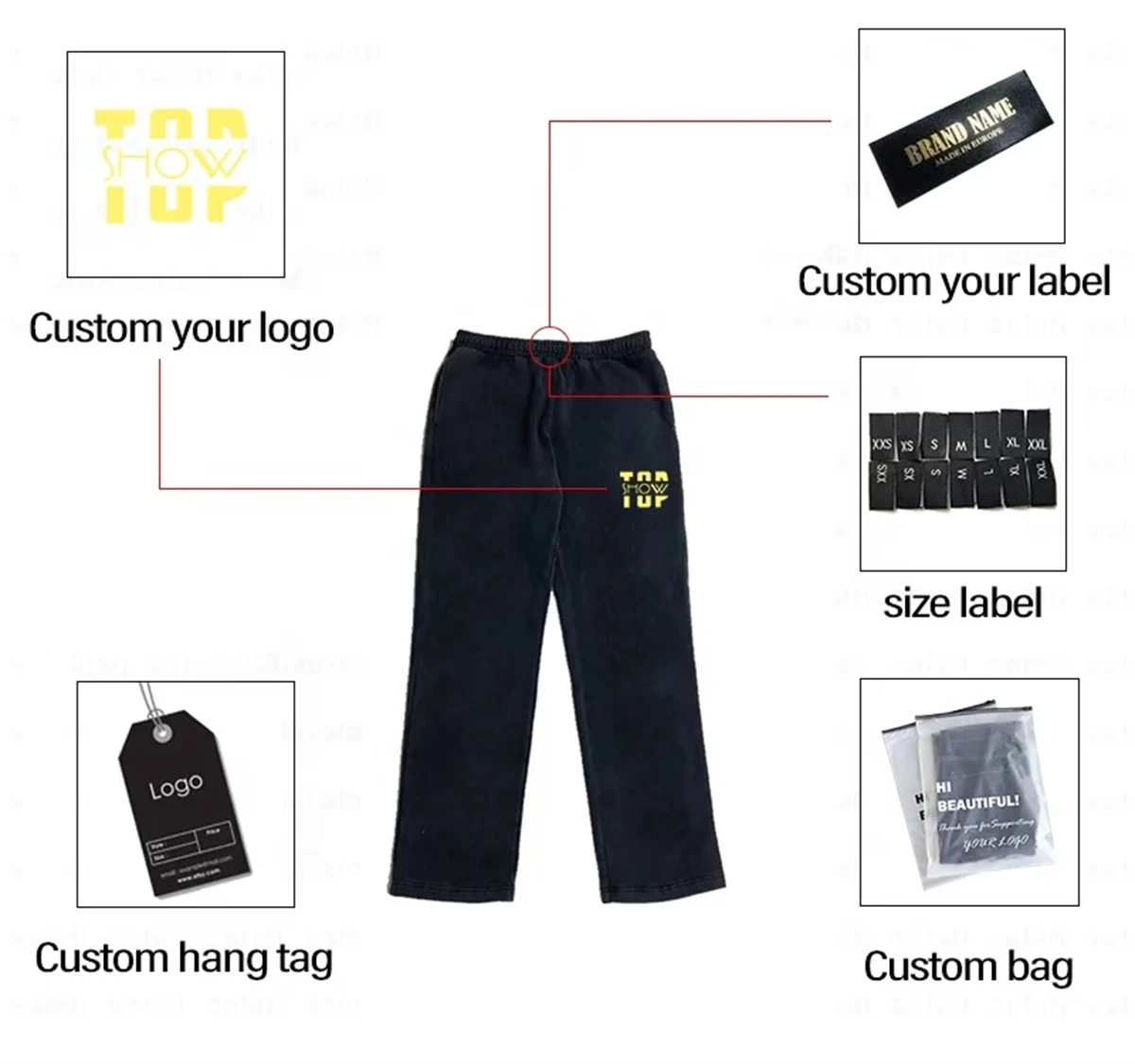 Streetwear Hip Hop Casual Skateboard Pants Wide Leg flare Loose Straight Baggy Skater Cargo Jeans