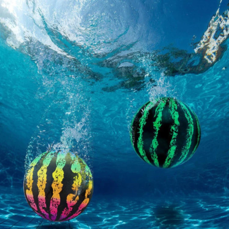 Round 9 inch pvc watermelon ball pool toy inflatable water with needles and