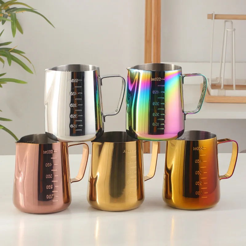 Stainless Steel Espresso Milk Coffee Jug Frothing Creamer Latte Art Pitcher Cup