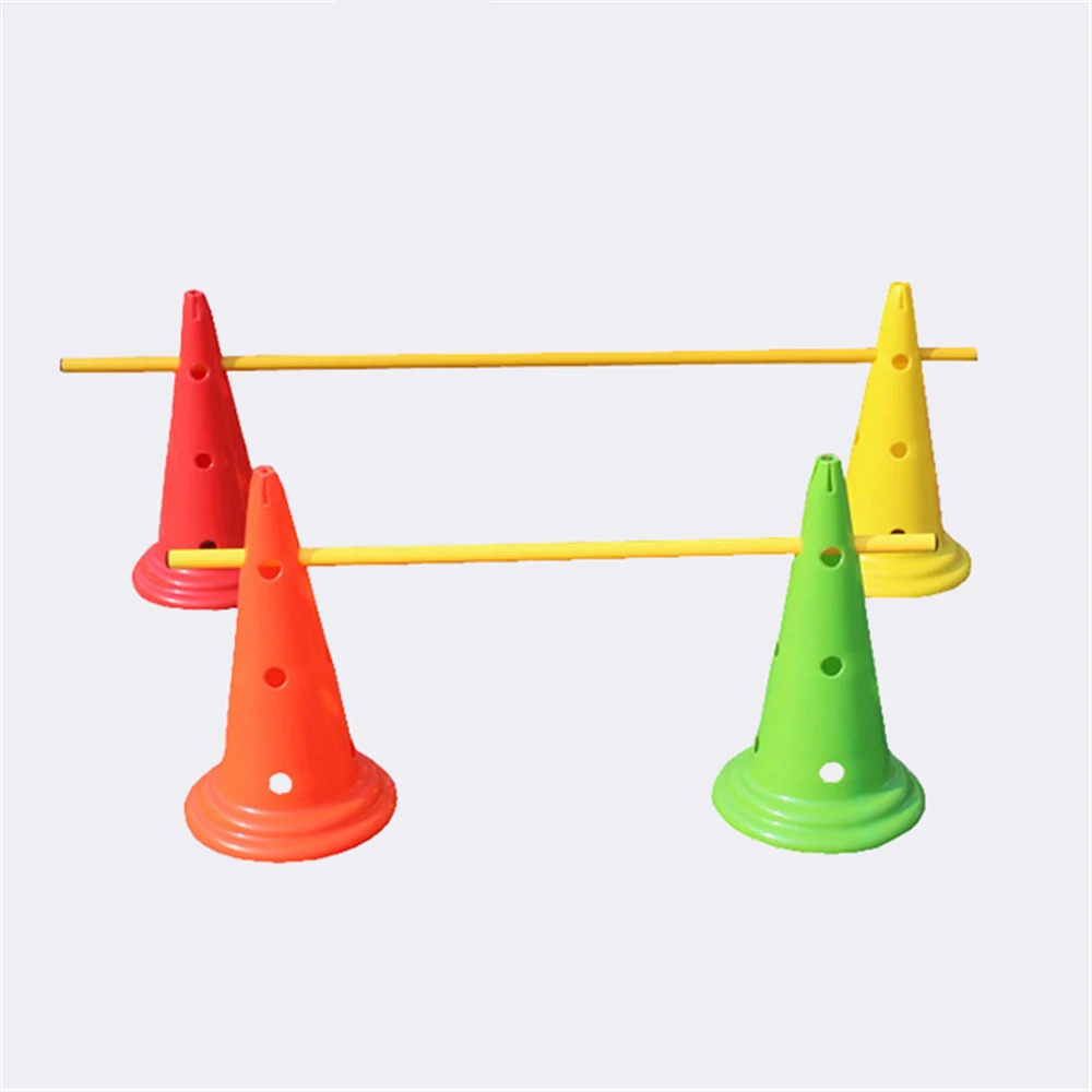 30 50cm Cono De Agilidad Football Barrier Plastic Round Base with Hole Football Cones Soccer Markers