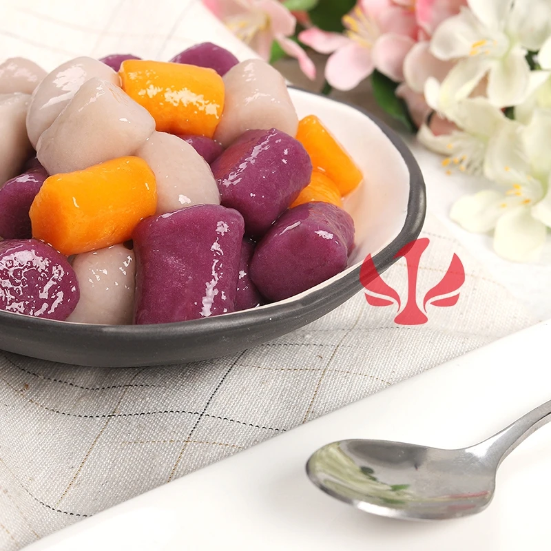 Wholesale Hot Sale Frozen Prepared Food Taro Tapioca Colour Taro Ball