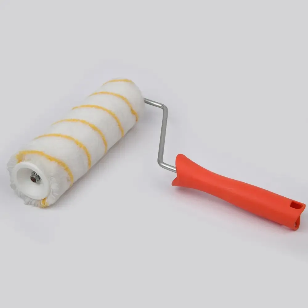 Screw Fixed Paint Roller Brushes Acrylic With Stripes For Water Paint