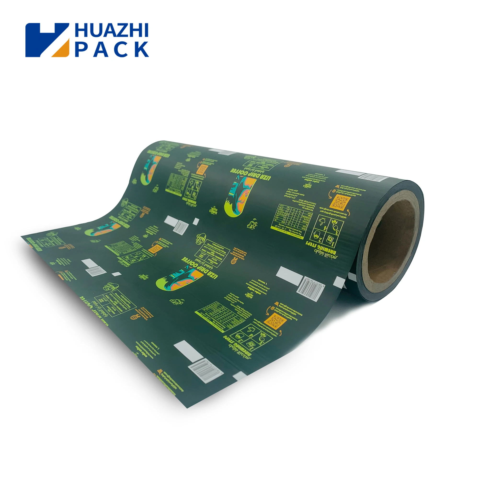 Custom Print Plastic Foil Laminated Heat Sealable Plastic Snack Milk Powder Protein powder Roll Film For Automatic Packing