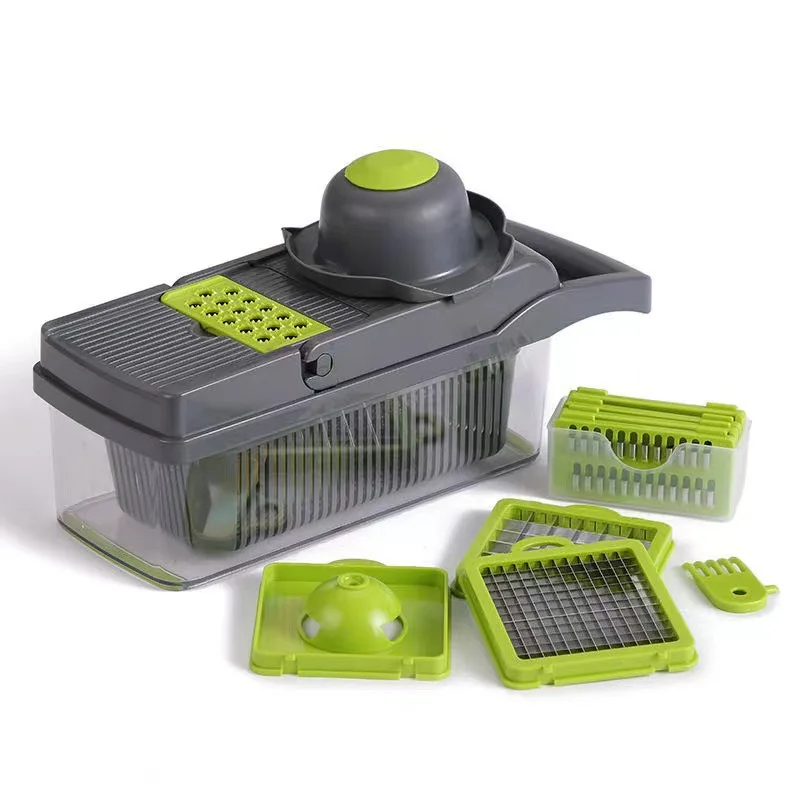 Top Seller Kitchen Accessories 15 in 1 Food Cutter Veggie Onion Chopper Mandoline Slicer Multifunctional Vegetable Cutter