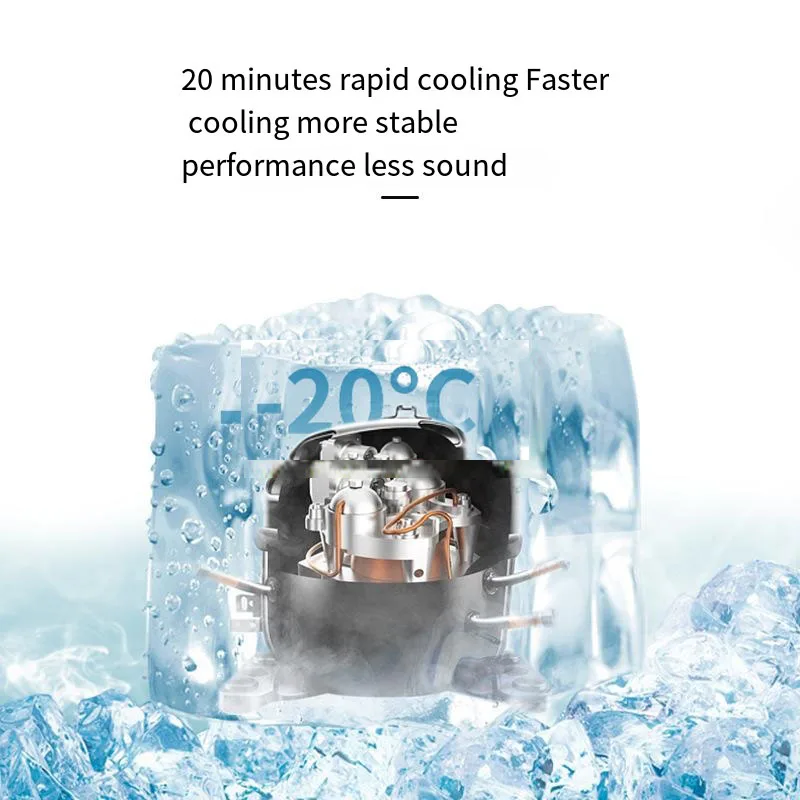 Dual zone compressor car refrigerator 35L freezer refrigeration zone control portable compressor freezer refrigerator