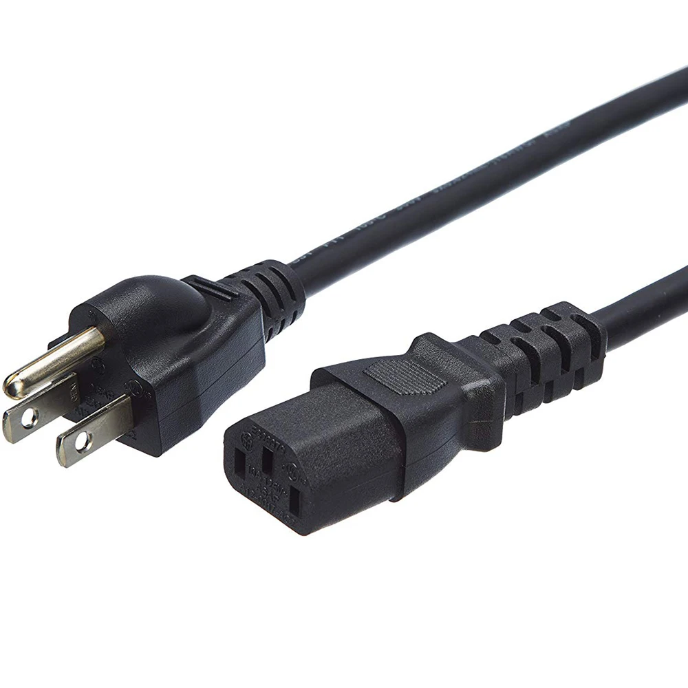 SIPU America standard USA ac power cord plug us 3 pin power cable for computer