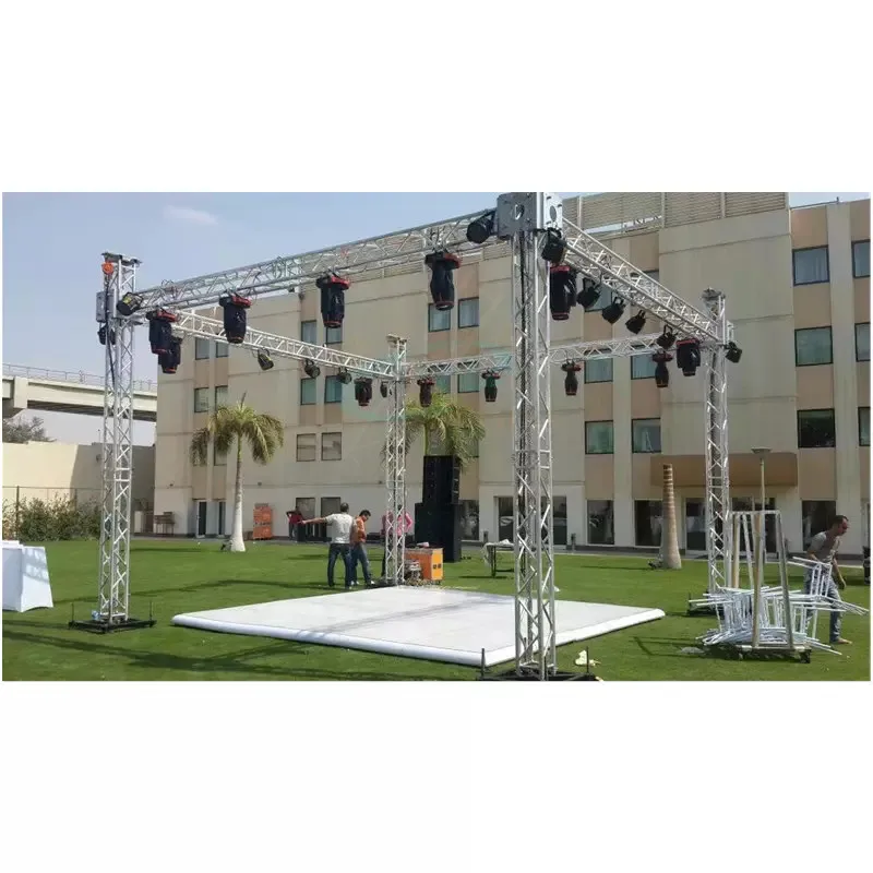 Aluminum Alloy Spigot lighting Truss Display Structure for Event Wedding DJ Performance