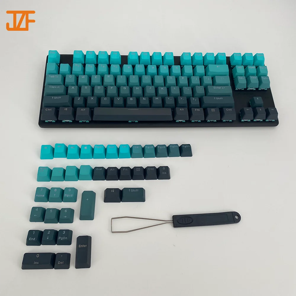 Hot selling OEM profile double shot translucent keycap thai wholesale ABS thai language keycaps for cherry mx switches