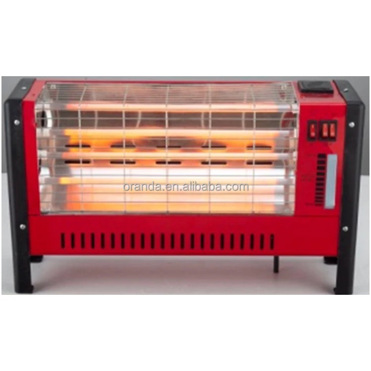 CE/CB certified 2000W electric portable air heater 5 quartz tubes heater