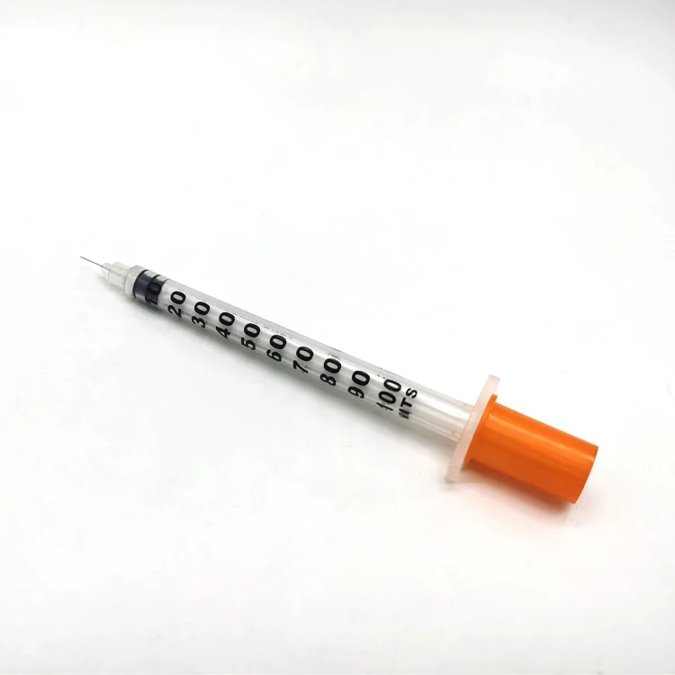 
Top Quality Safety medical disposable insulin syringe with needle Sterile diabetes insulin injection pen 1ml 