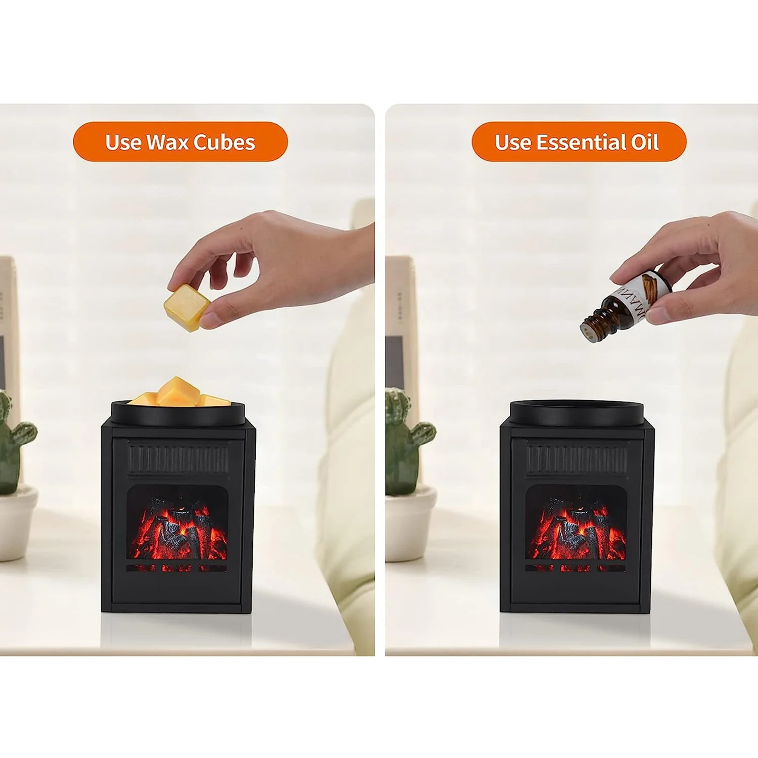 New Arrival Electric Metal Frame Stove Style Scented Candle Tart Wax Warmer With Touch Control Function For Home